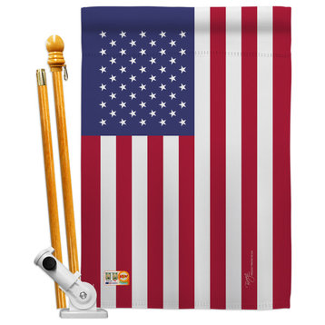 USA Flags of the World Nationality House Flag Set