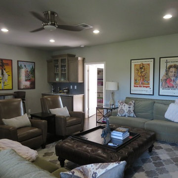 Transitional family room, Austin, Texas
