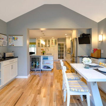 White and Grey Transitional Kitchen