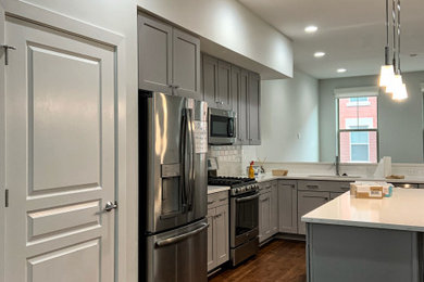 Example of a trendy kitchen design in Philadelphia