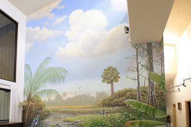 Everglades Scene Mural
