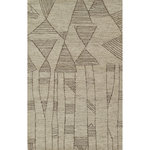 Momeni - Momeni Teppe Hand Tufted Contemporary Area Rug Grey 8' X 10' - The Teppe Collection is composed of rugs with naturally warm and neutral coloring, influenced and reimagined from African bark cloth designs. Utilizing a thick pile technique looped with a tip shear pile, simple yet intricate patterns like imperfect line drawings and rough geometric shapes shine through. Hand tufted from 100% wool and made with the same traditional methods, these minimal-style rugs are intended for indoor use only.