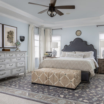 Horse Head Lamps Master Suite
