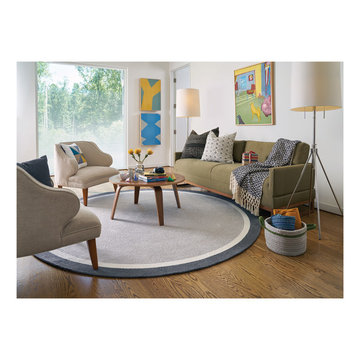 Custom Classics Round Braided Rugs, Moonstone