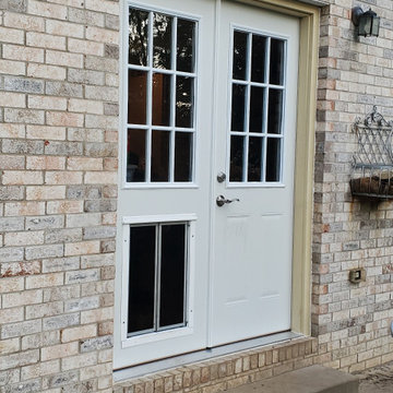 special designed patio door with the ultimate doggie door