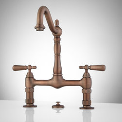 BRIDGE BATHROOM FAUCET - LEVER HANDLES - Bathroom Sink Faucets