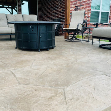 Stamp + Stain Concrete Patio