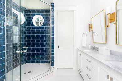 Inspiration for a contemporary bathroom remodel in Charleston