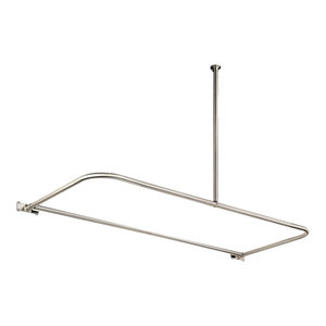 Trax Ceiling Mounted Track Shower Rod Fits 60 Tub Or Shower