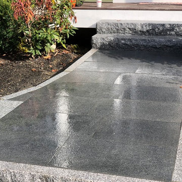 Rockne’s granite walkway