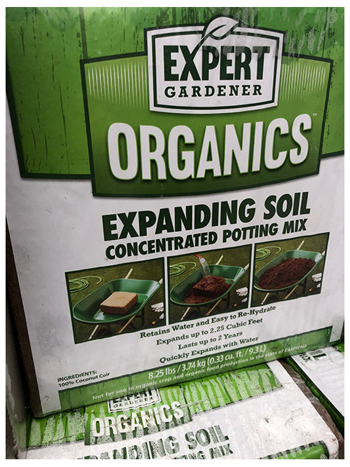 LOT of 2 Expert Gardener COCONUT COIR soil expands to 4.5 cu ft TOTAL