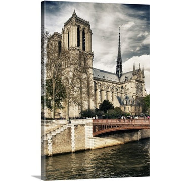 "Notre Dame Cathedral, Paris" Canvas Art, 16"x24"x1.25"