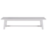 Universal Furniture - Universal Furniture Coastal Living Outdoor Tybee Dining Bench - A seating staple for any outdoor area, the Tybee Dining Bench features a long and spacious plank-style seat finished in a bright white hue.