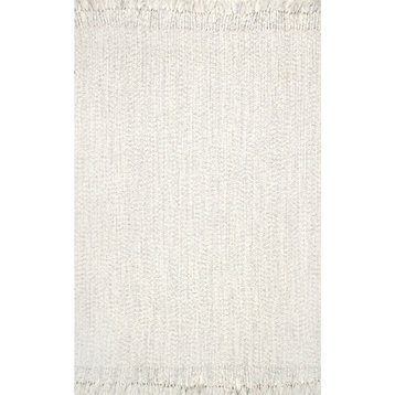 Casuals Contemporary Area Rug, Ivory, 4'x6'