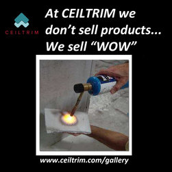 At CEILTRIM we don't sell products... we sell "WOW!" - Products