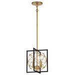 Minka Lavery - Titans Trace Two Light Mini Pendant, Sand Coal With Painted Honey Gold - Stylish and bold. Make an illuminating statement with this fixture. An ideal lighting fixture for your home.