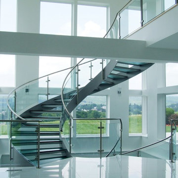 Narula - Helical stairs glass