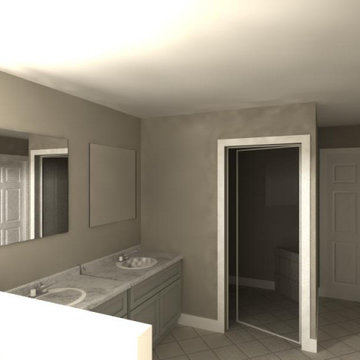 Walters addition master bathroom