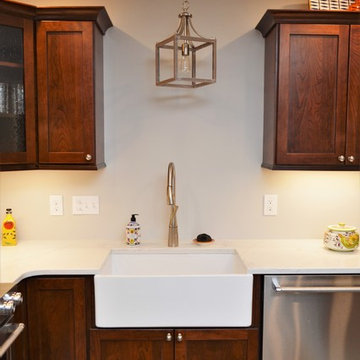 Columbia City, IN. Haas Signature Collection. Dark Cherry Kitchen
