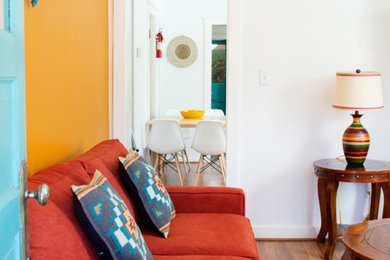 Southwest living room photo in Other