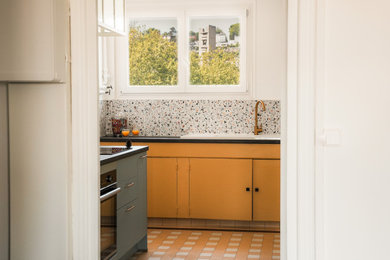 Idée de décoration pour une cuisine bohème.