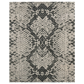 Safavieh Wyndham Collection WYD620 Rug, Gray/Black, 8' X 10'