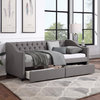 Gewnee Upholstered Twin Size daybed in Gray