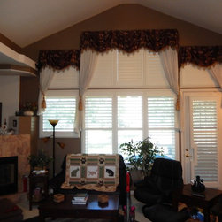 NewStyle Shutters with Draperies - Interior Shutters