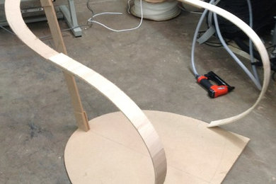 Curved Chair - development to finished armchair