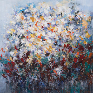 "Dozens of Petals II" Hand Painted Canvas Artwork; Fine Art; Modern; Floral