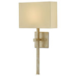 Currey and Company - Currey and Company 5900-0004 Ashdown - One Light Wall Sconce - The look of hammered simplicity brings the silverAshdown One Light Wa Silver Leaf Champagn *UL Approved: YES Energy Star Qualified: n/a ADA Certified: YES  *Number of Lights: Lamp: 1-*Wattage:13w GU24 bulb(s) *Bulb Included:No *Bulb Type:GU24 *Finish Type:Silver Leaf