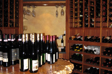 Inspiration for a timeless wine cellar remodel in New York
