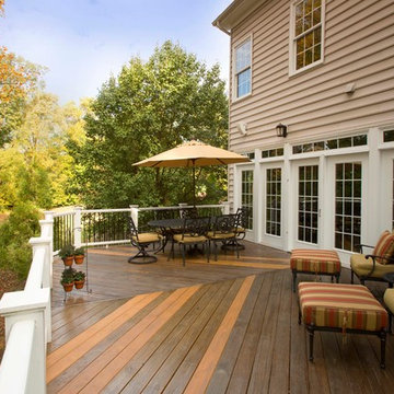A Love of the Outdoors Inspires New Deck and Patio Design in Chantilly, Virginia