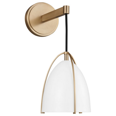 Norman Bathroom Vanity Light in Satin Brass