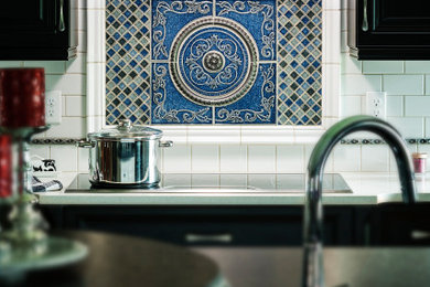 Example of a transitional kitchen design in Portland