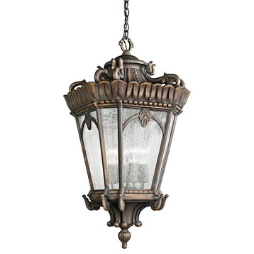 Tournai 4-Light 17" Outdoor Hanging Pendant in Londonderry