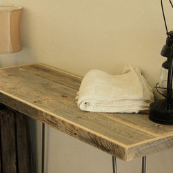 Reclaimed Wood Tall Console Table - Side Tables And End Tables