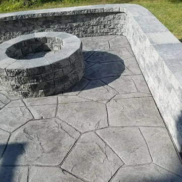 M-Stamped Concrete Patio & Stairs
