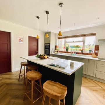 Family kitchen and hall remodelling