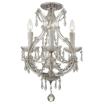 Crystorama Maria Theresa 4-Light Elements Crystal Chrome Ceiling Mount