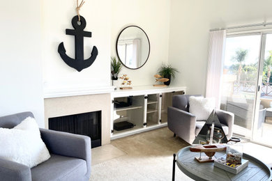 Inspiration for a transitional living room remodel in Los Angeles