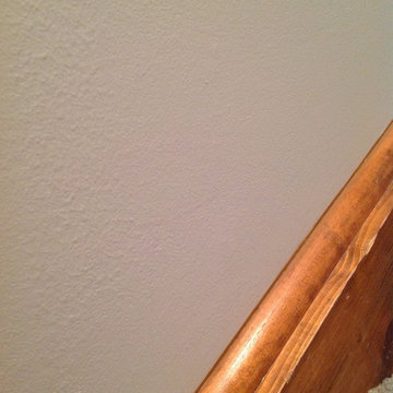 High ceilings and wall repair after wallpaper removal