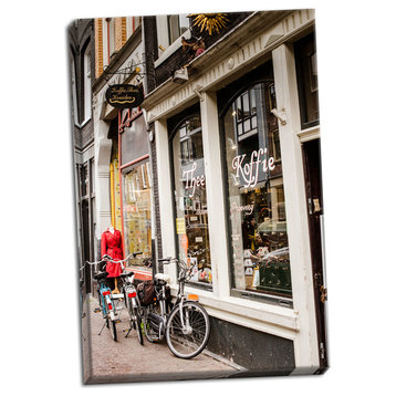 Fine Art Photograph, Amsterdam Storefront, Hand-Stretched Canvas