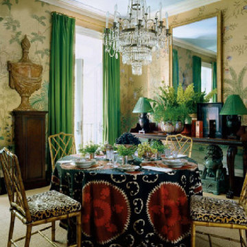 Hand painted wallpaper showroom