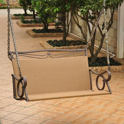 Valencia Resin Wicker/Steel Swing - Patio Furniture And Outdoor Furniture