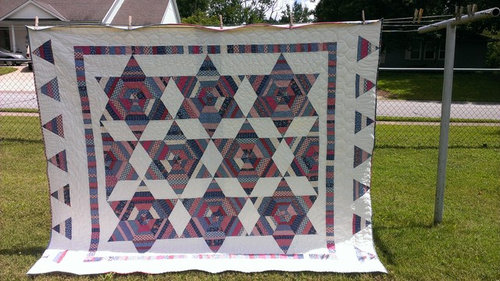 String Star Quilt Finished