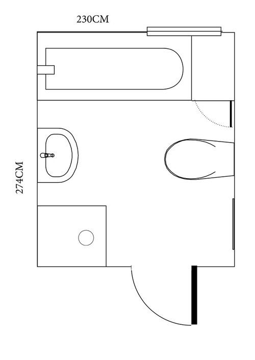 Reconfigure bathroom Houzz UK