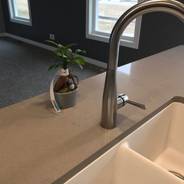 Milan, IL New Construction MSI Quartz Koch Express Cabinets White and Java