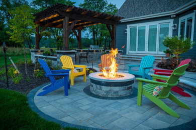 Photo of a transitional patio in Milwaukee.