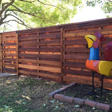 Shadow Box Cedar Privacy Fence